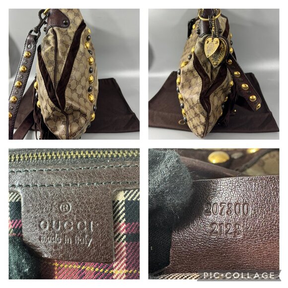 100% Authentic Gucci GG Crystal Indy Shoulder Bag - Picture 12 of 14